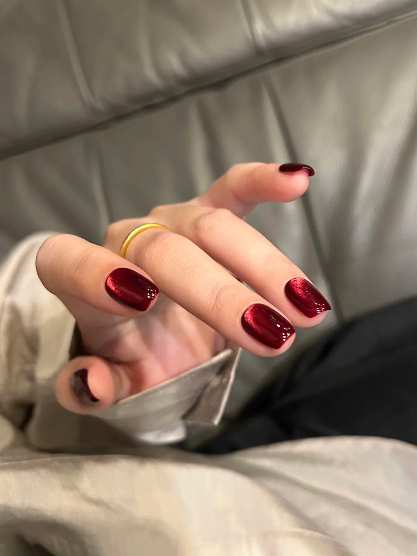 WS Black Glass Cat Eye Magnetic Gel Polish