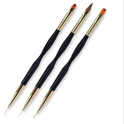 Double-Head Nail Art Pens – 3PCS Fine Detail