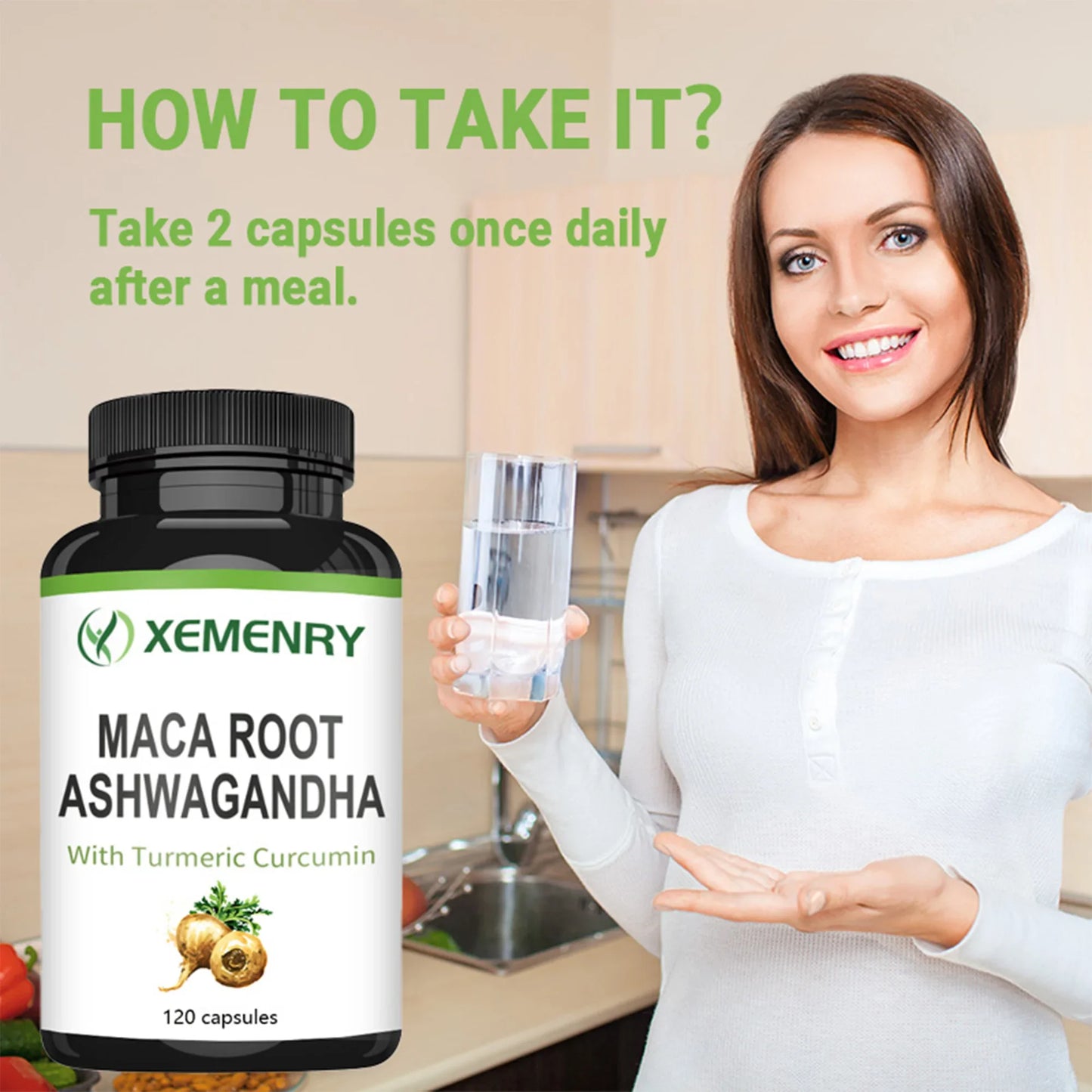 Maca Ashwagandha Capsules – Stress & Energy Boost
