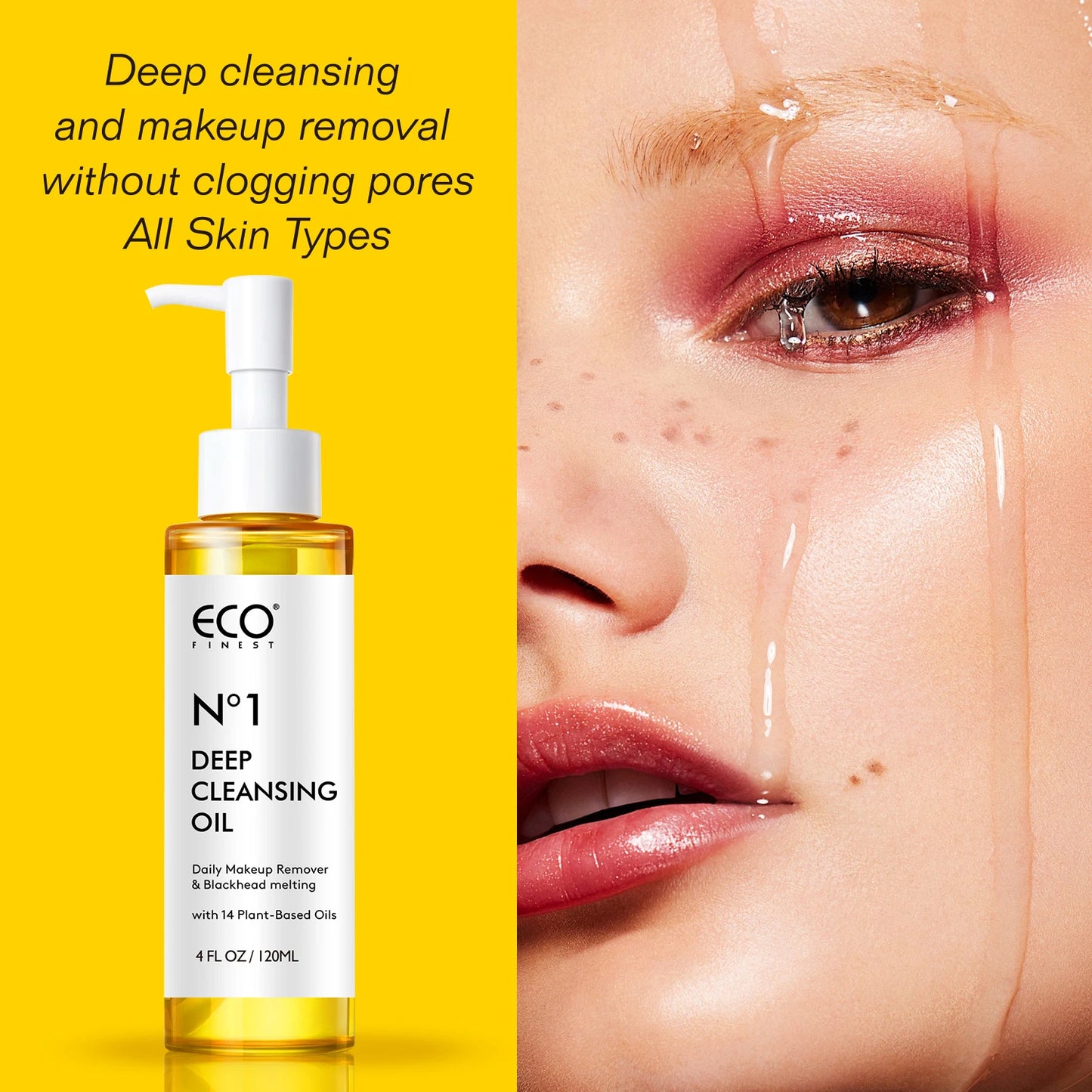 120ml Deep Cleansing Makeup Remover Oil for All Skin Types