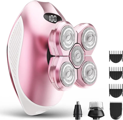 6D Magnetic Electric Shaver for Bald Head & Nose