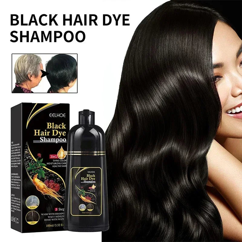 Black Hair Dye Shampoo 3-in-1 – 100ml