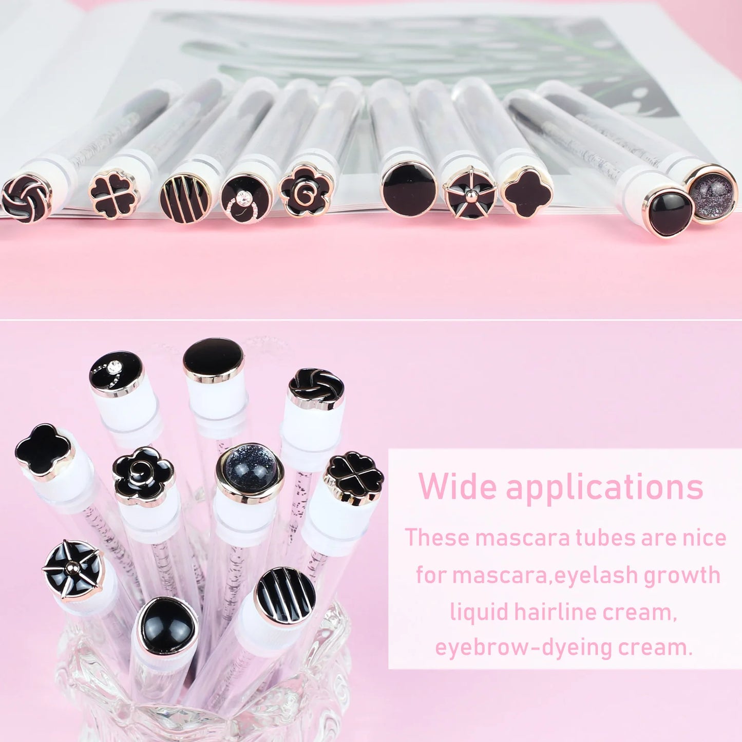 Reusable Eyelash Brush Spoolie Tubes