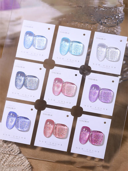 WS Black Glass Cat Eye Magnetic Gel Polish