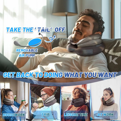 Inflatable Cervical Neck Support Pillow