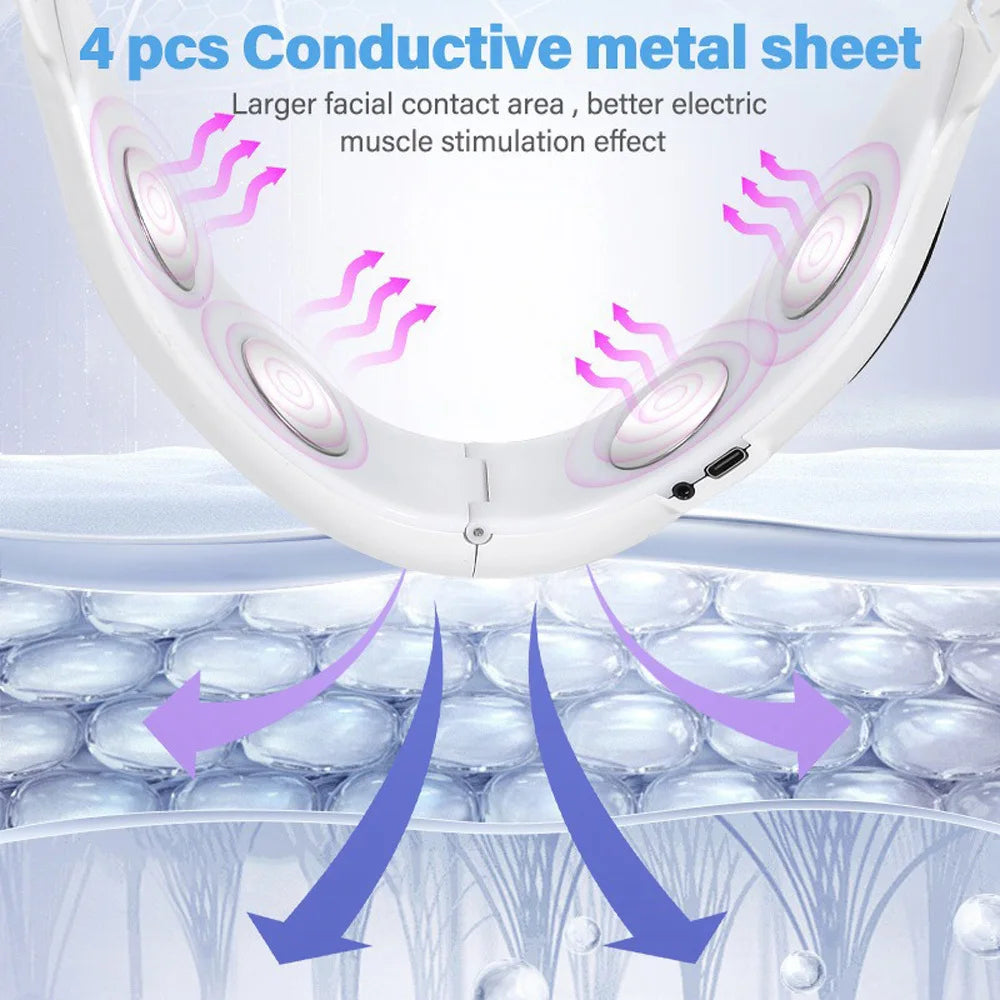 Face Lifting & Double Chin Remover EMS Massager