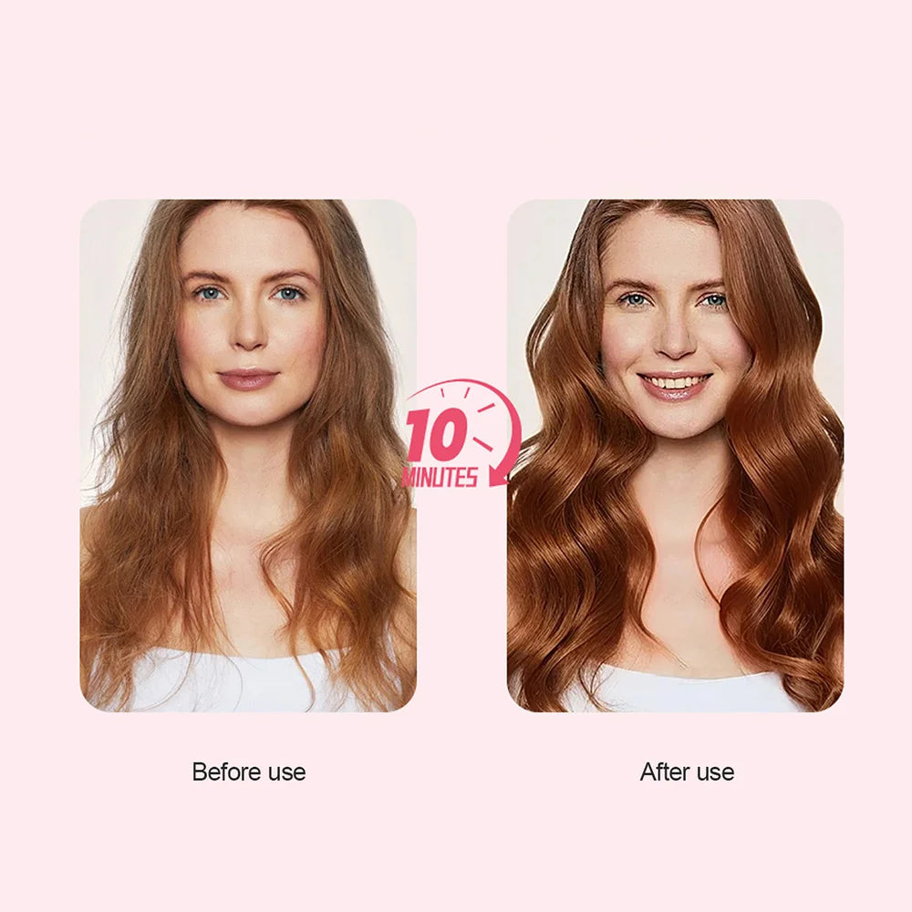 Electric Hair Straightener & Curler Comb