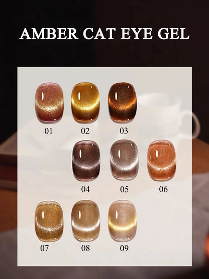 WS Black Glass Cat Eye Magnetic Gel Polish