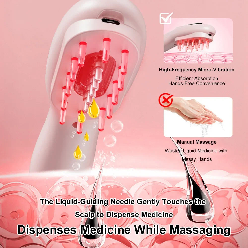 Electric Light Massage Scalp Comb