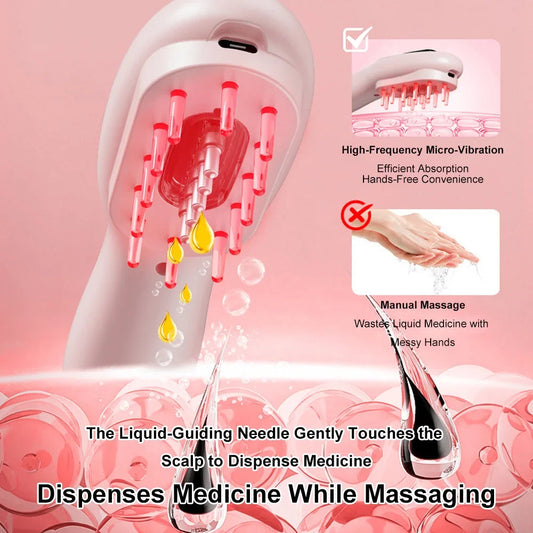 Electric Light Massage Scalp Comb