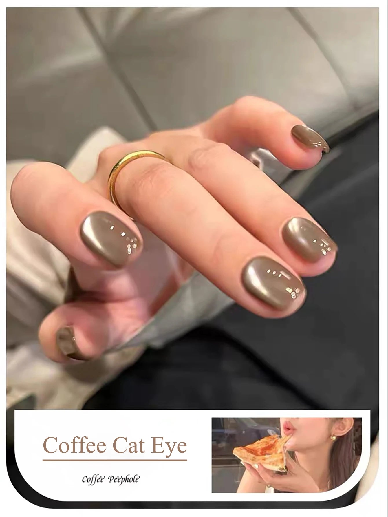 WS Black Glass Cat Eye Magnetic Gel Polish