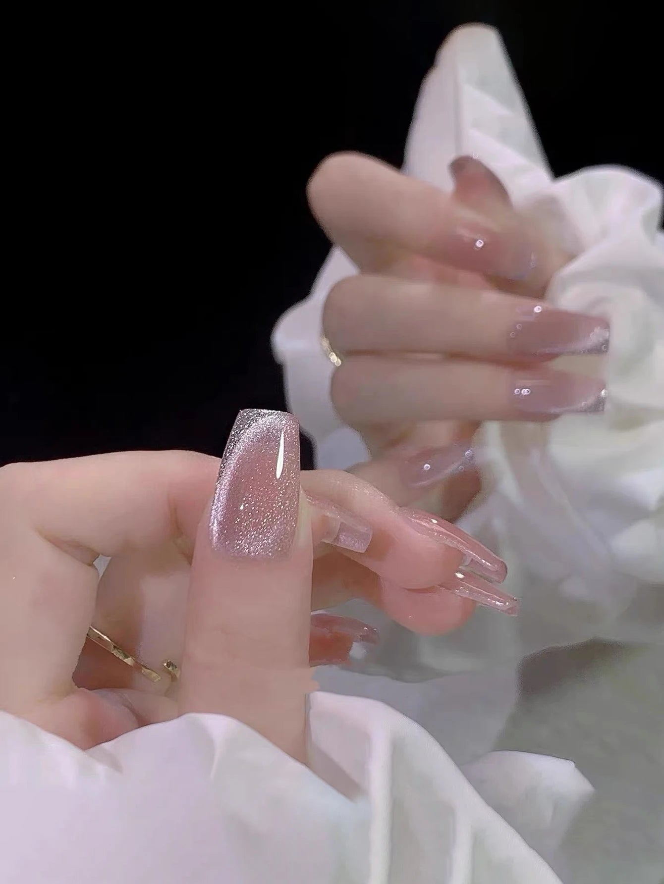 WS Black Glass Cat Eye Magnetic Gel Polish