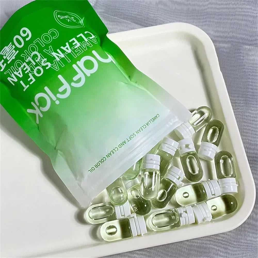 Portable Camellia Cleansing Oil Balm Capsules