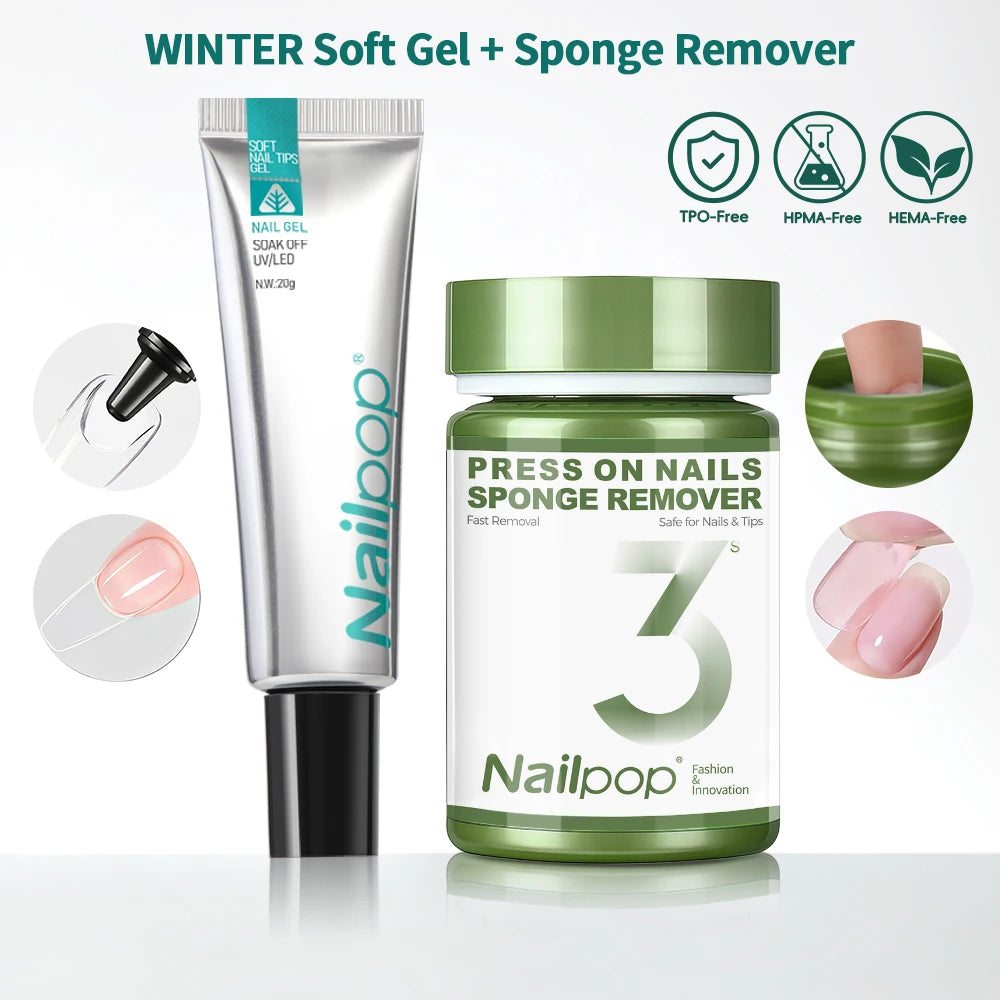 Nailpop Soft Nail Tips Gel