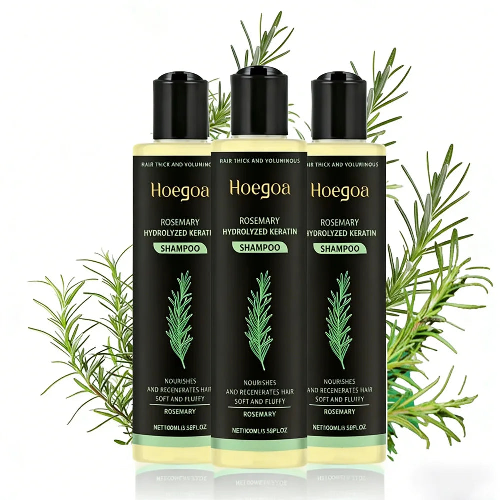 3pcs Rosemary Keratin Shampoo Set