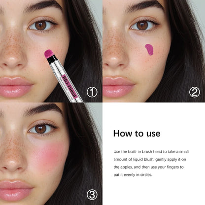 6-Color Matte Liquid Blush Stick – Lip & Cheek