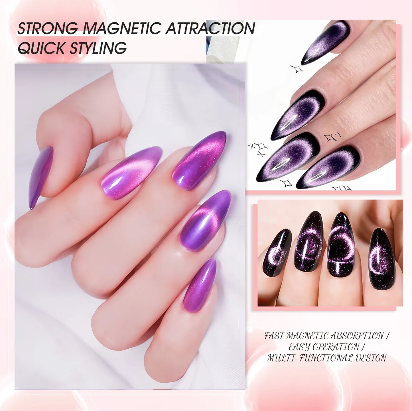 3D Cat Eye Nail Magnet – Gel Nail Art Tool