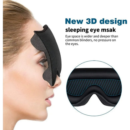 Deep Contour Sleep Mask with Soft Foam