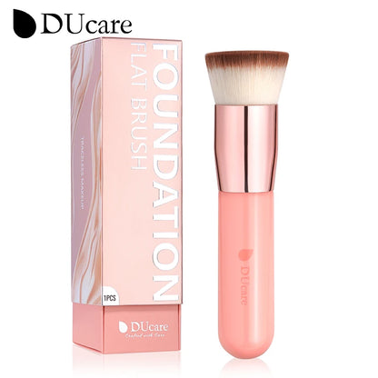 DUcare Flat Top Kabuki Foundation Brush – Synthetic Hair Makeup Brush