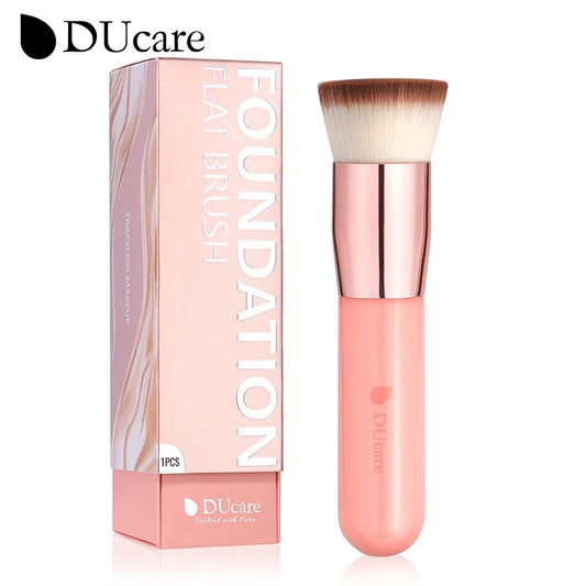 DUcare Flat Top Kabuki Foundation Brush – Synthetic Hair Makeup Brush
