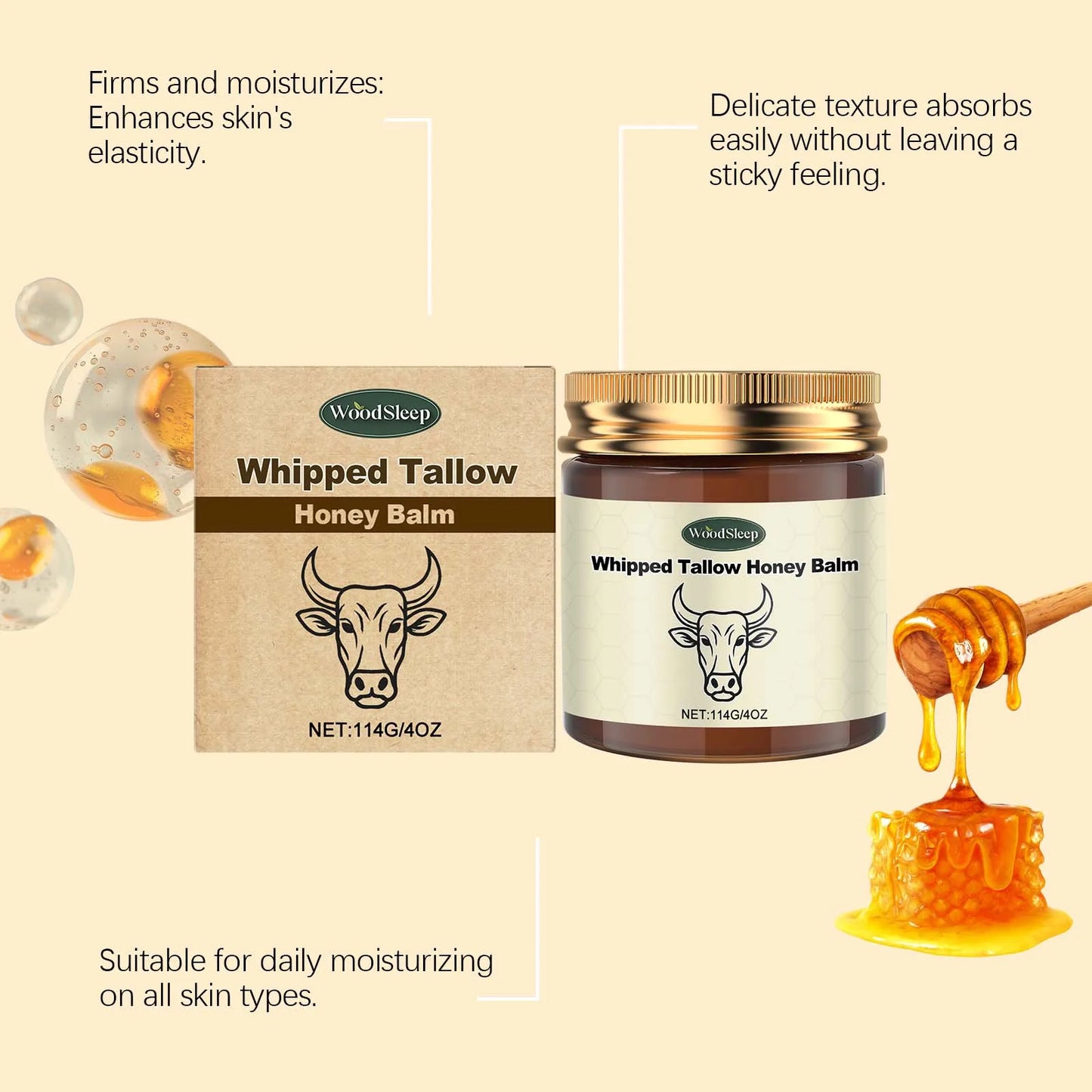 Honey Balm – Moisturizing & Firming Body Cream