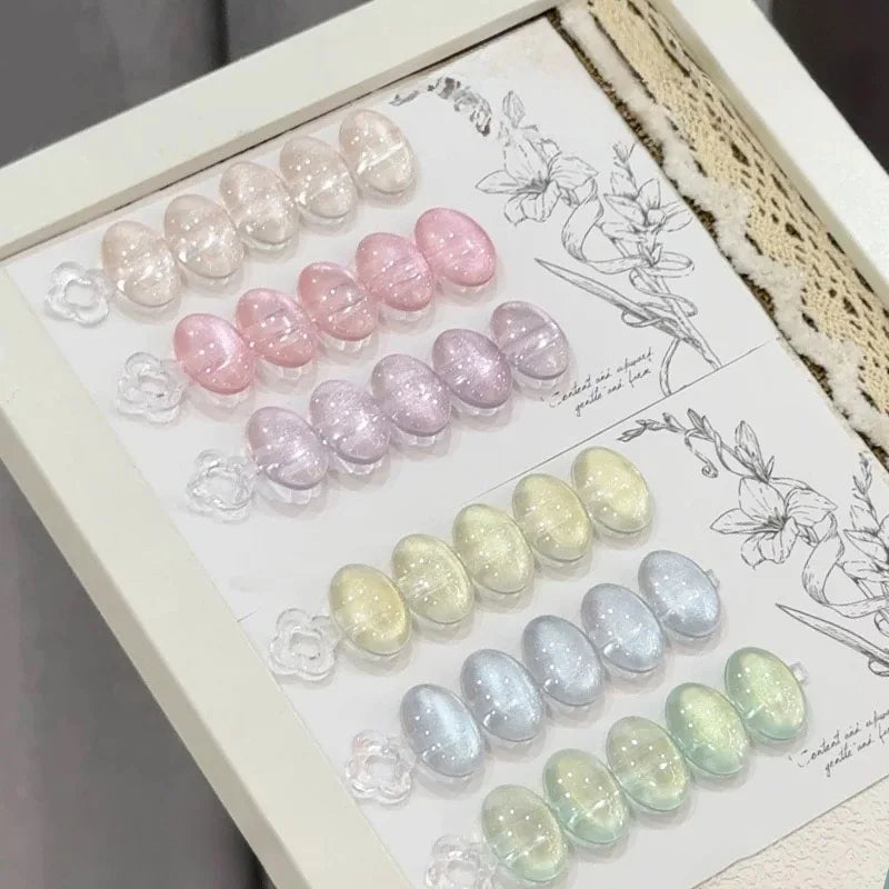 WS Black Glass Cat Eye Magnetic Gel Polish