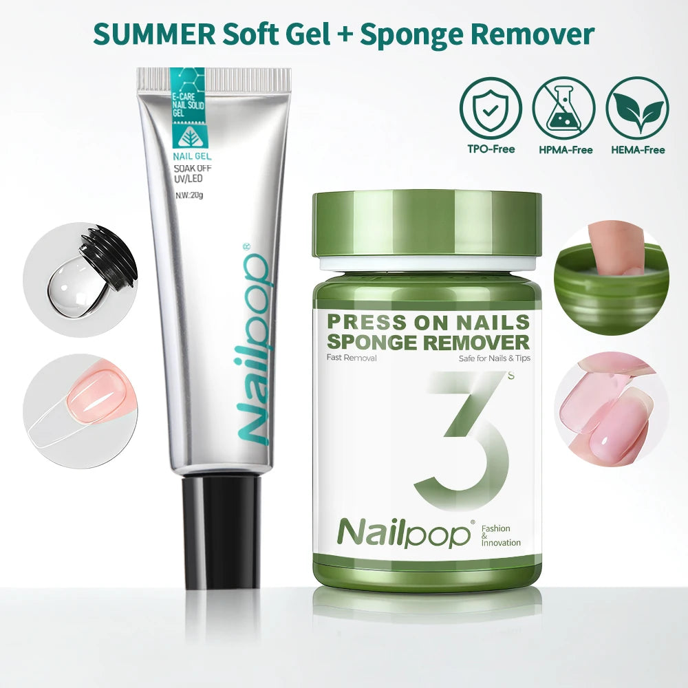 Nailpop Soft Nail Tips Gel