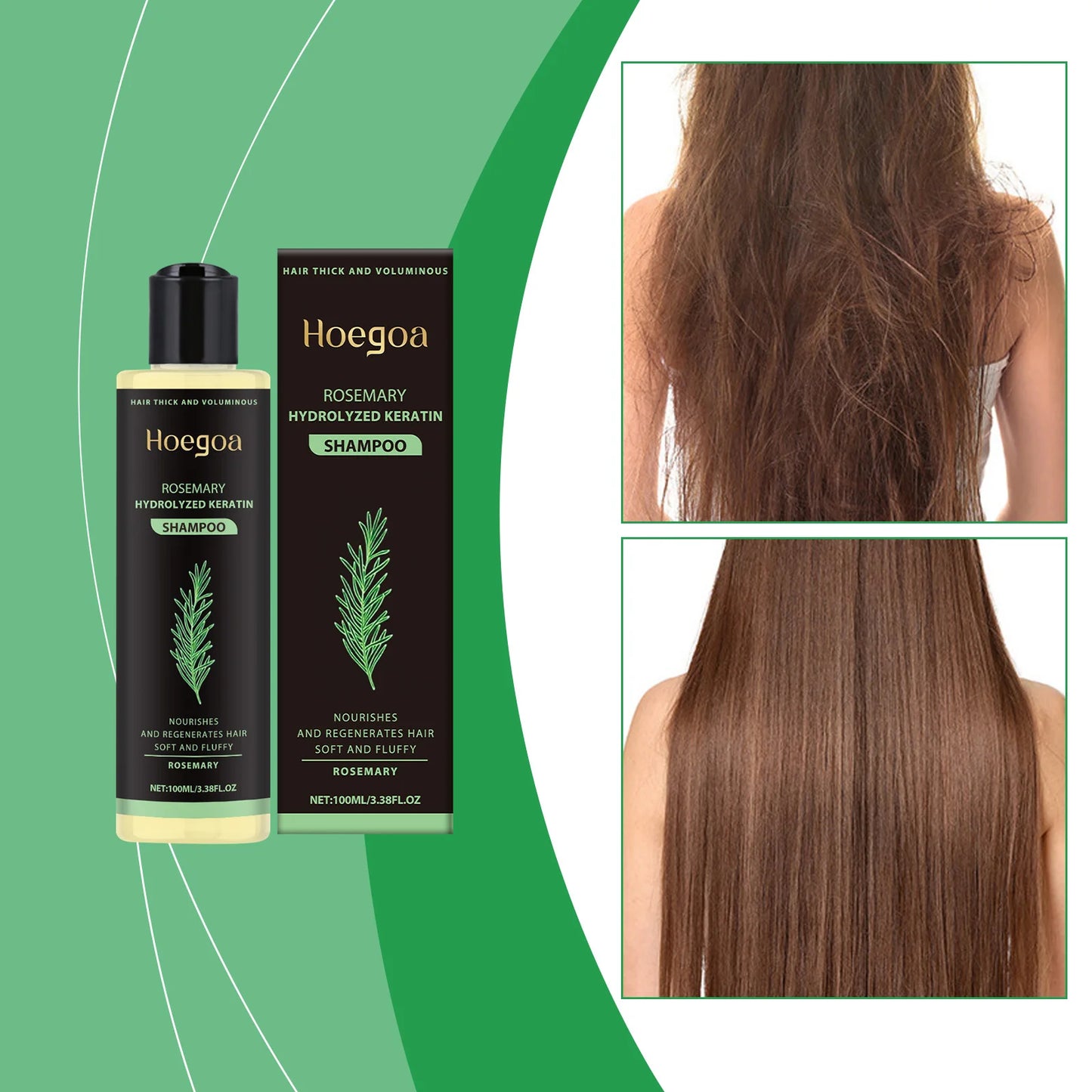 3pcs Rosemary Keratin Shampoo Set