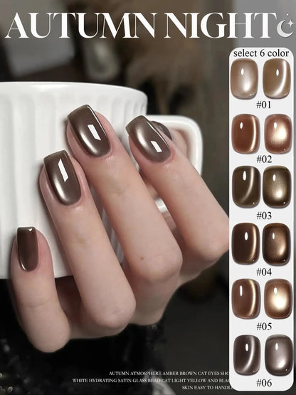 WS Black Glass Cat Eye Magnetic Gel Polish