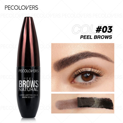 Peel-Off Tattoo Eyebrow Gel Waterproof & Long-Lasting Black Brown
