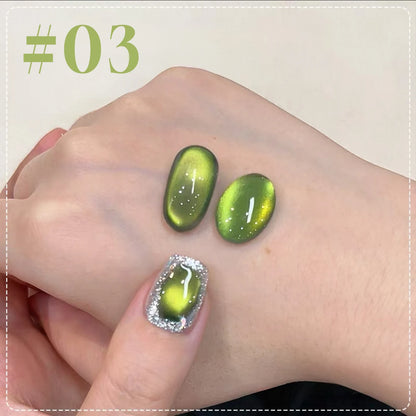 MIANEL 12ml Green Cat Eye Magnetic Gel Polish