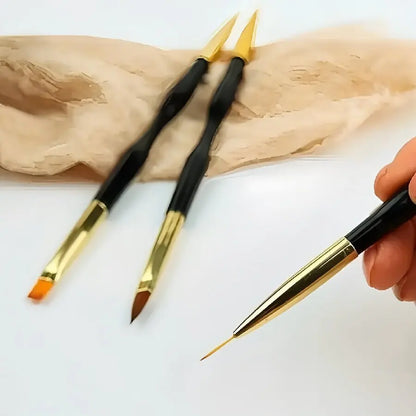 Double-Head Nail Art Pens – 3PCS Fine Detail