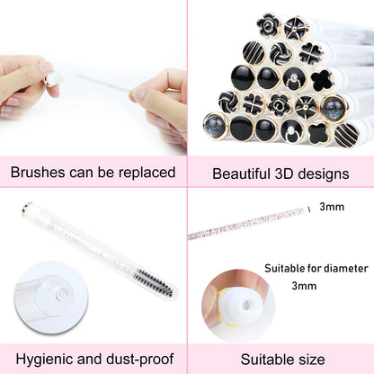 Reusable Eyelash Brush Spoolie Tubes