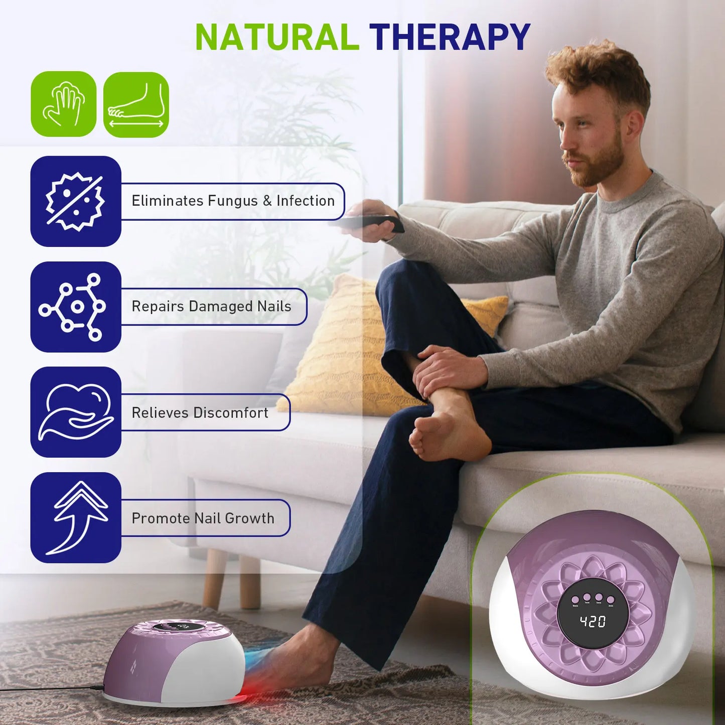 Nail Care LED Light Therapy Device