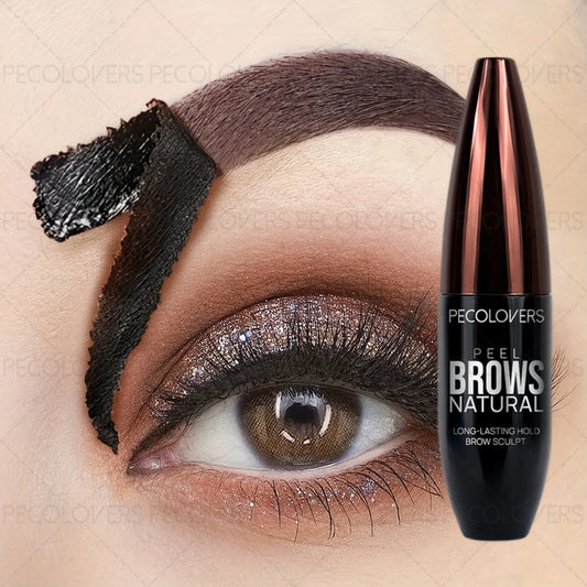 Peel-Off Tattoo Eyebrow Gel Waterproof & Long-Lasting Black Brown