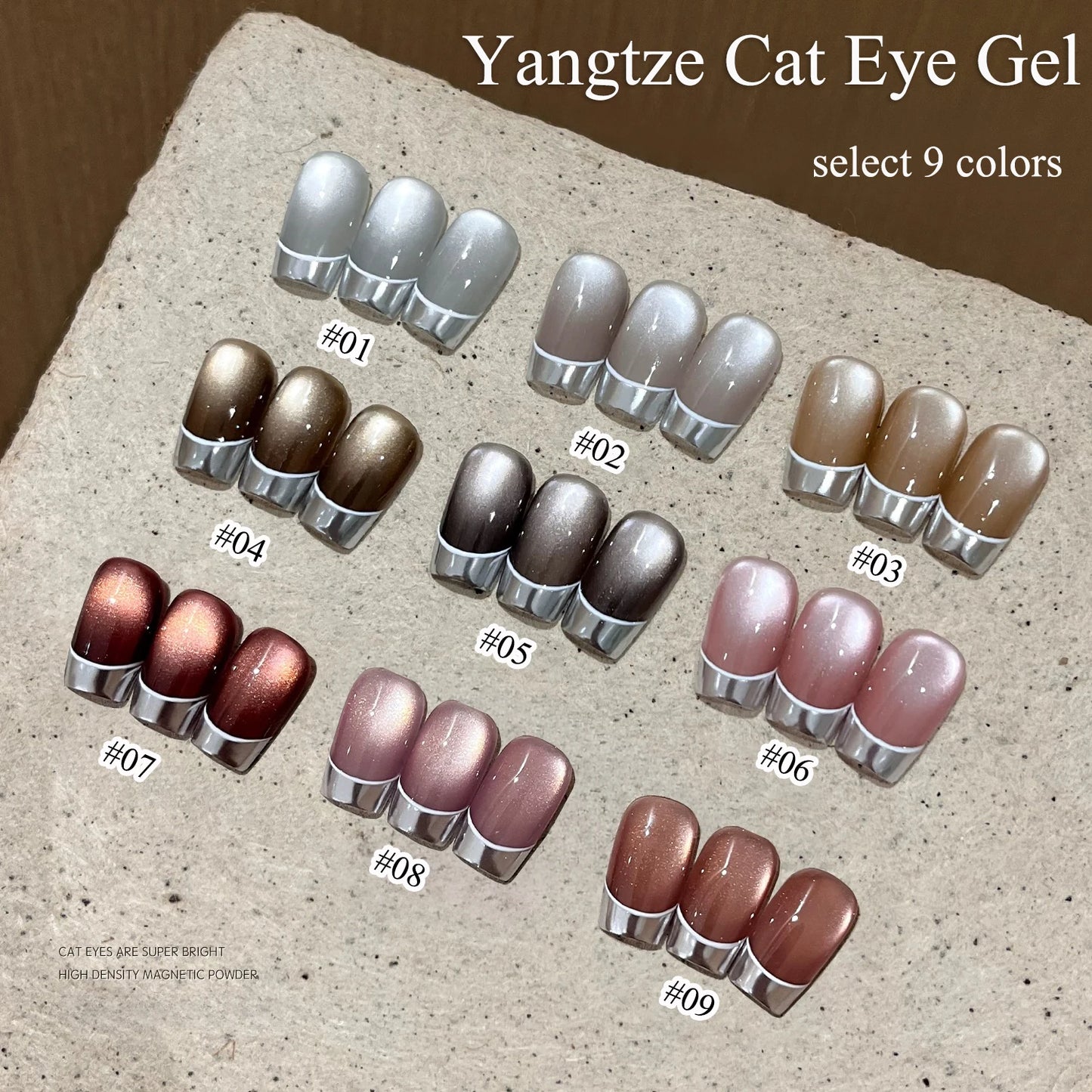 WS Black Glass Cat Eye Magnetic Gel Polish