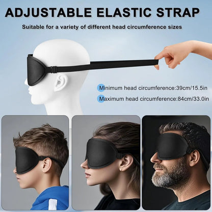 Deep Contour Sleep Mask with Soft Foam