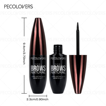 Peel-Off Tattoo Eyebrow Gel Waterproof & Long-Lasting Black Brown