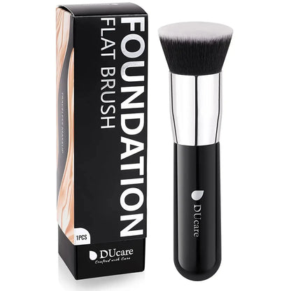 DUcare Flat Top Kabuki Foundation Brush – Synthetic Hair Makeup Brush