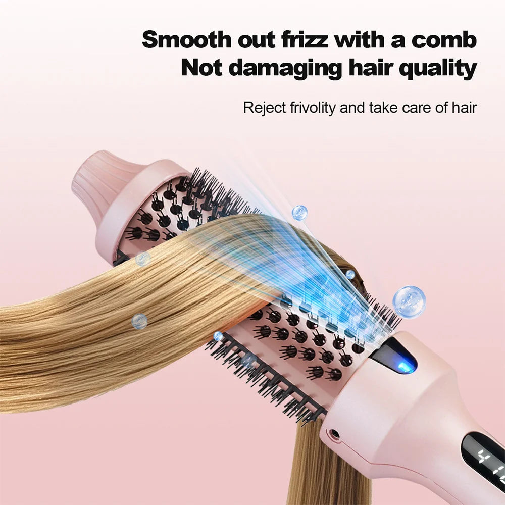 Electric Hair Straightener & Curler Comb