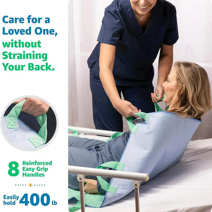 Reusable Bed Underpad with Carry Handles