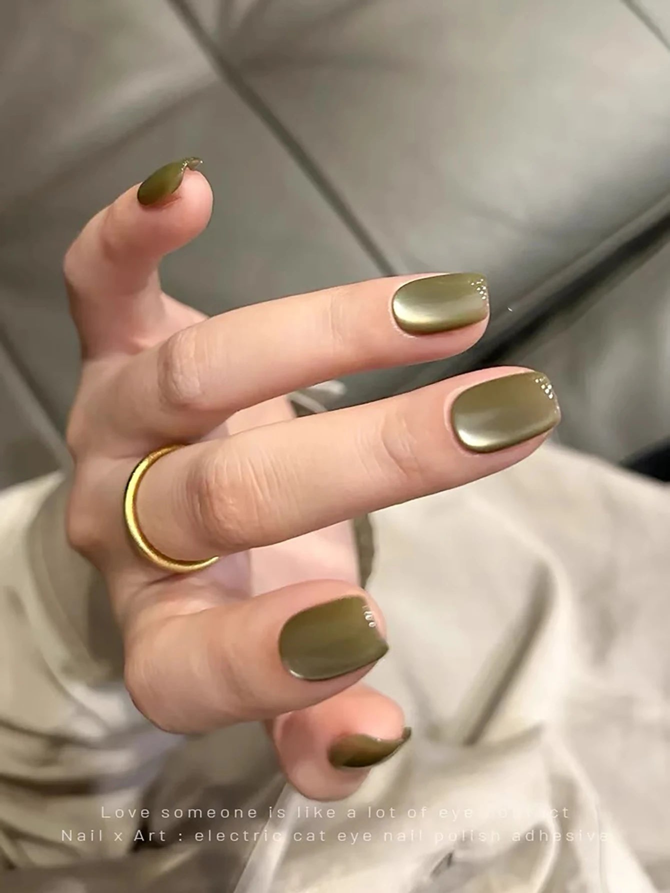 WS Black Glass Cat Eye Magnetic Gel Polish