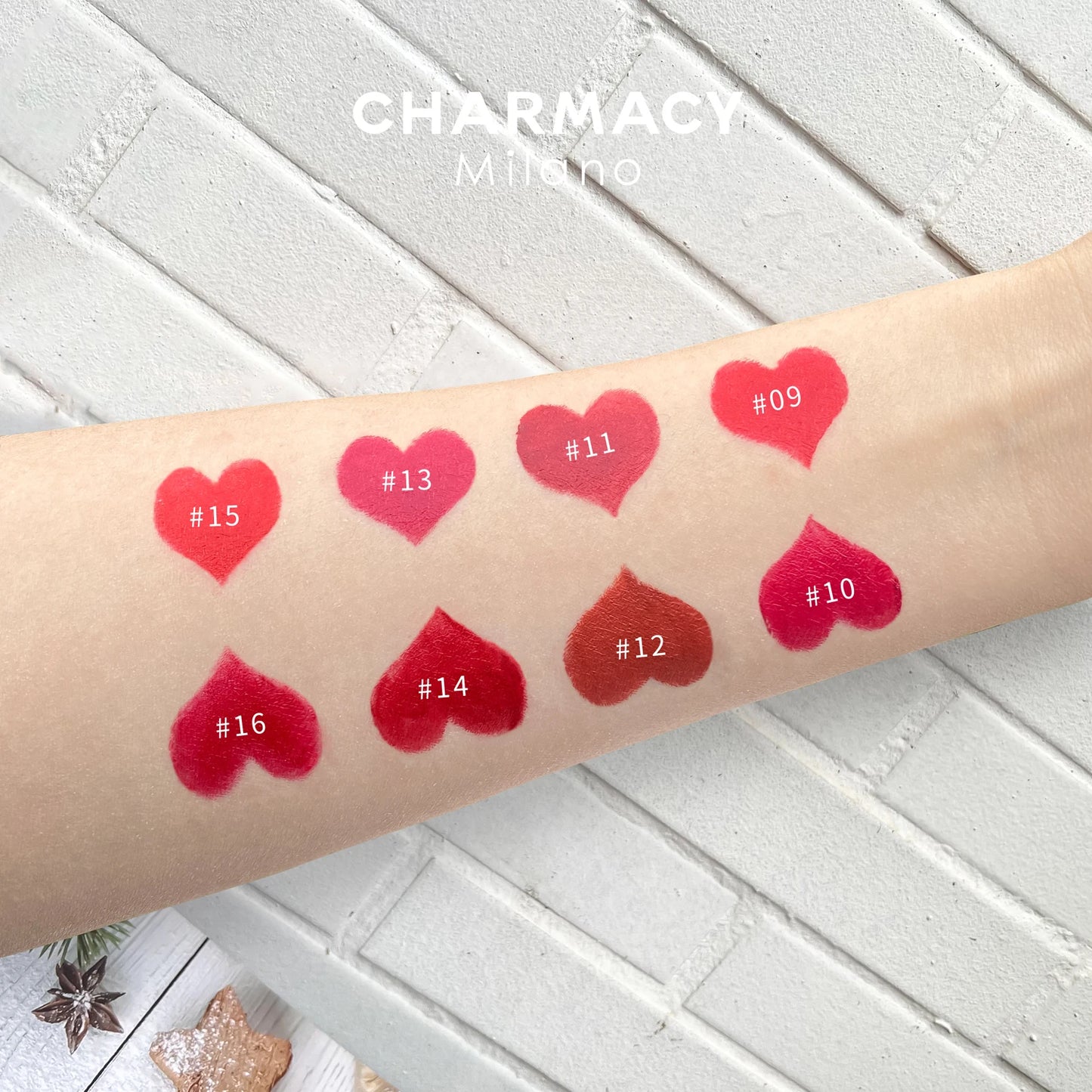 CHARMACY Luxury Velvet Lipstick Moisturizing Shiny Finish